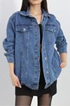 Denim Kot Ceket Mavi - 20817.1778.ERC3025